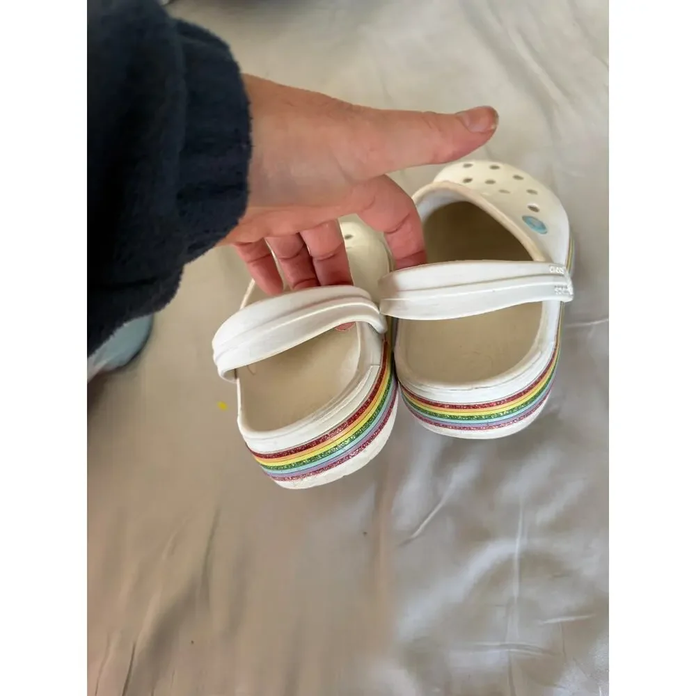Crocs white size J2